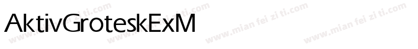 AktivGroteskEx Medium字体转换